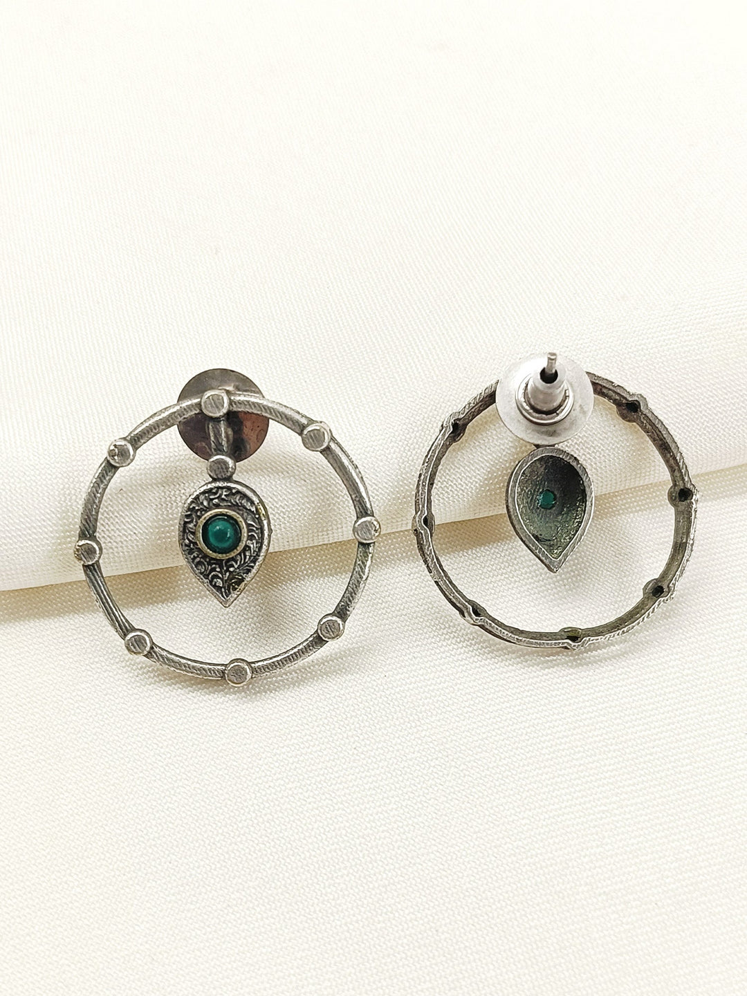 Fulki Green Oxidized Tops