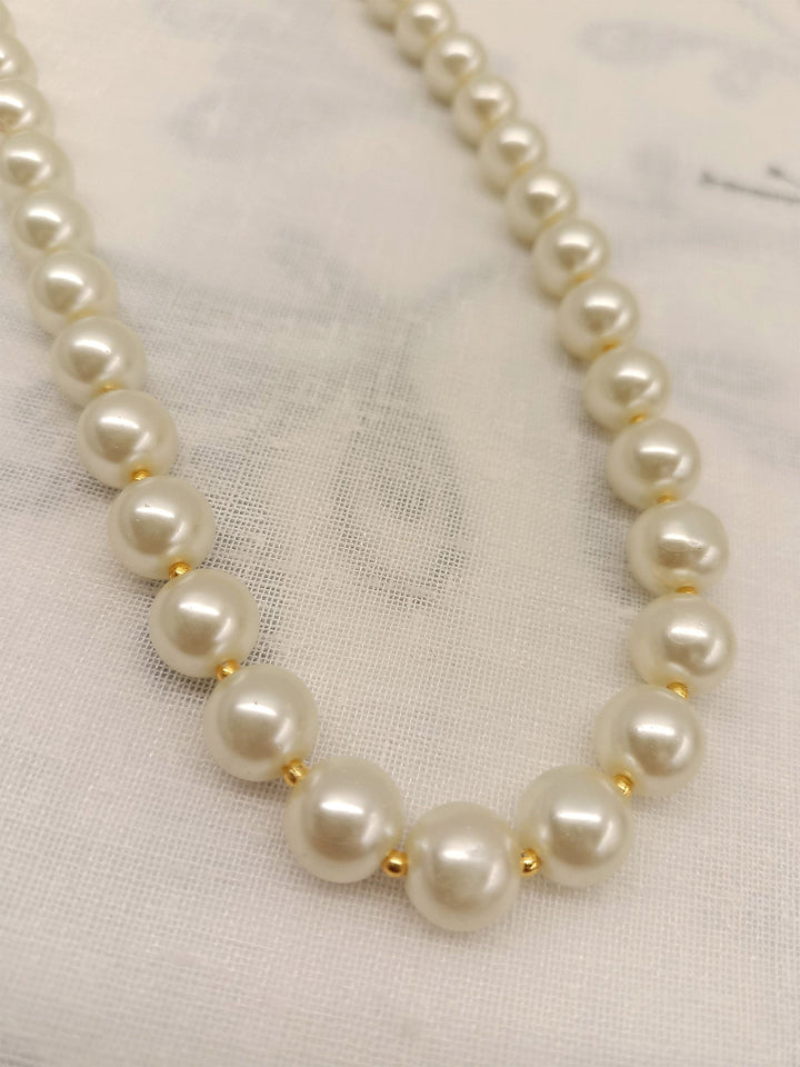 Aastha White Pearl Neckpiece