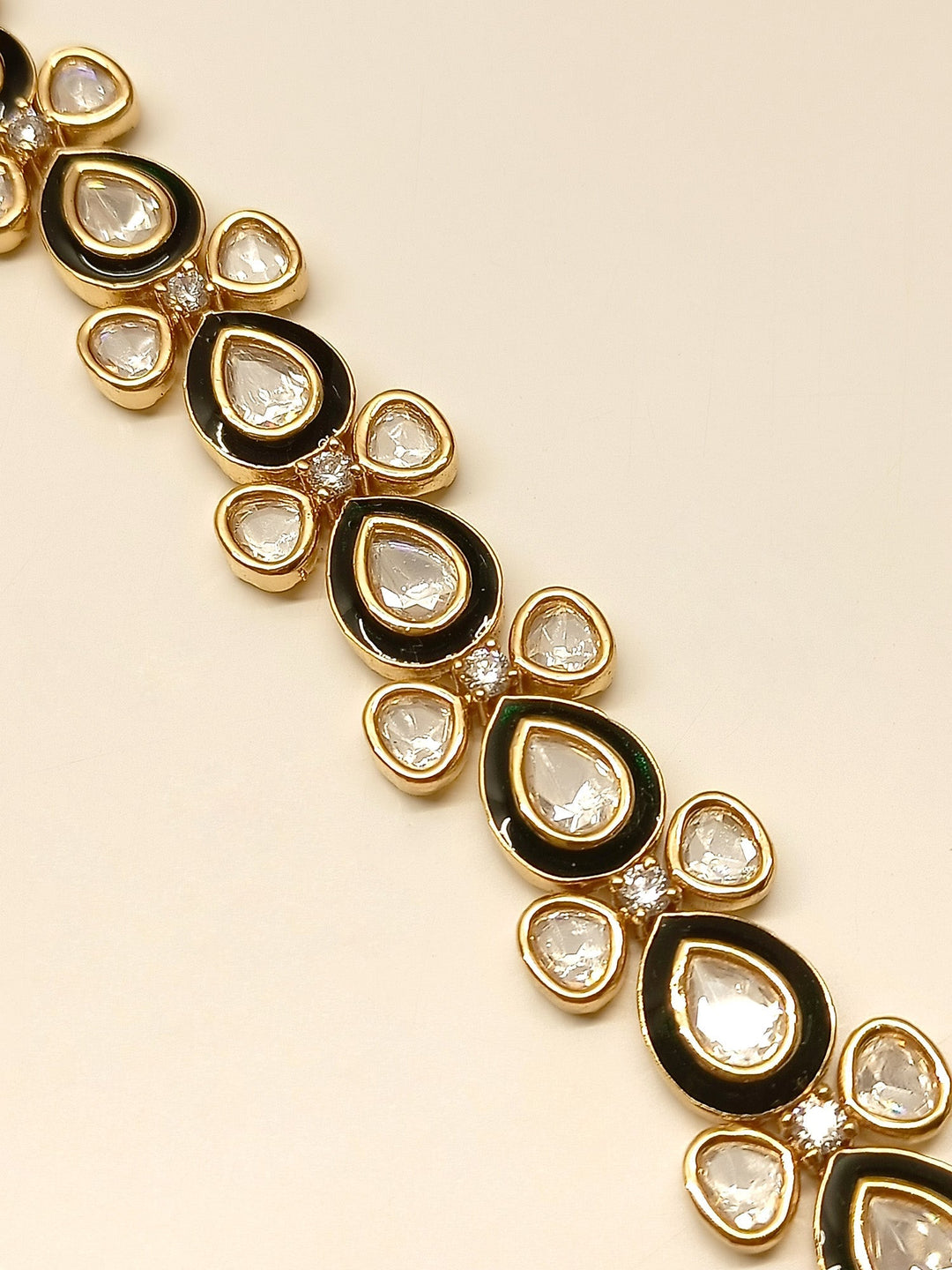 Everly Black Kundan Bracelet