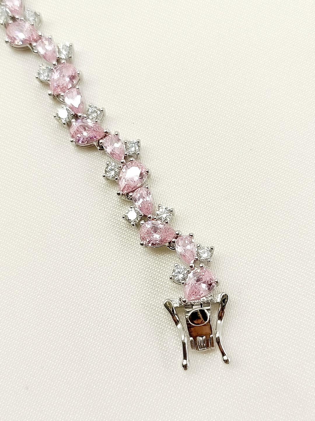 Nikita Baby Pink American Diamond Bracelet