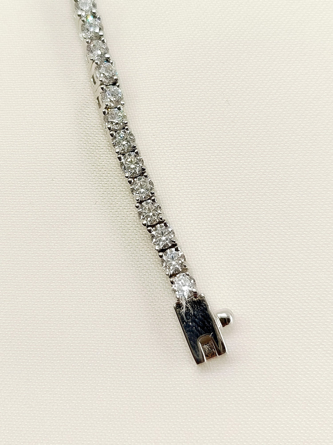 Hallie 92.5 Silver Swarovski Stone Bracelet