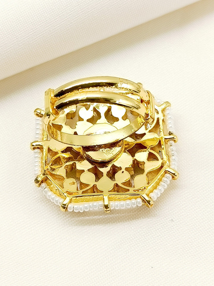 Raniya F & B Kundan Finger Ring