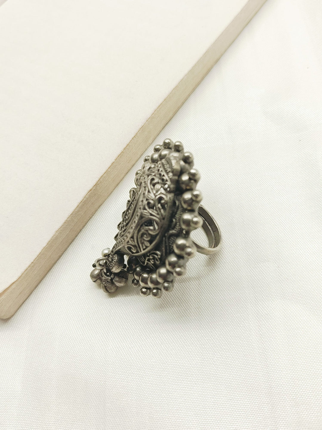 Ruheen Plain Oxidized Finger Ring