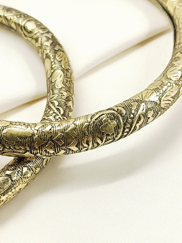 Kashi Men's Golden Anklet [ Price Is For Pair}