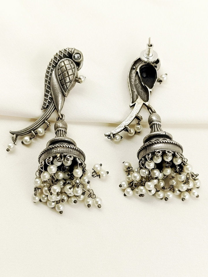 Nehmat Plain Oxidized Jhumki
