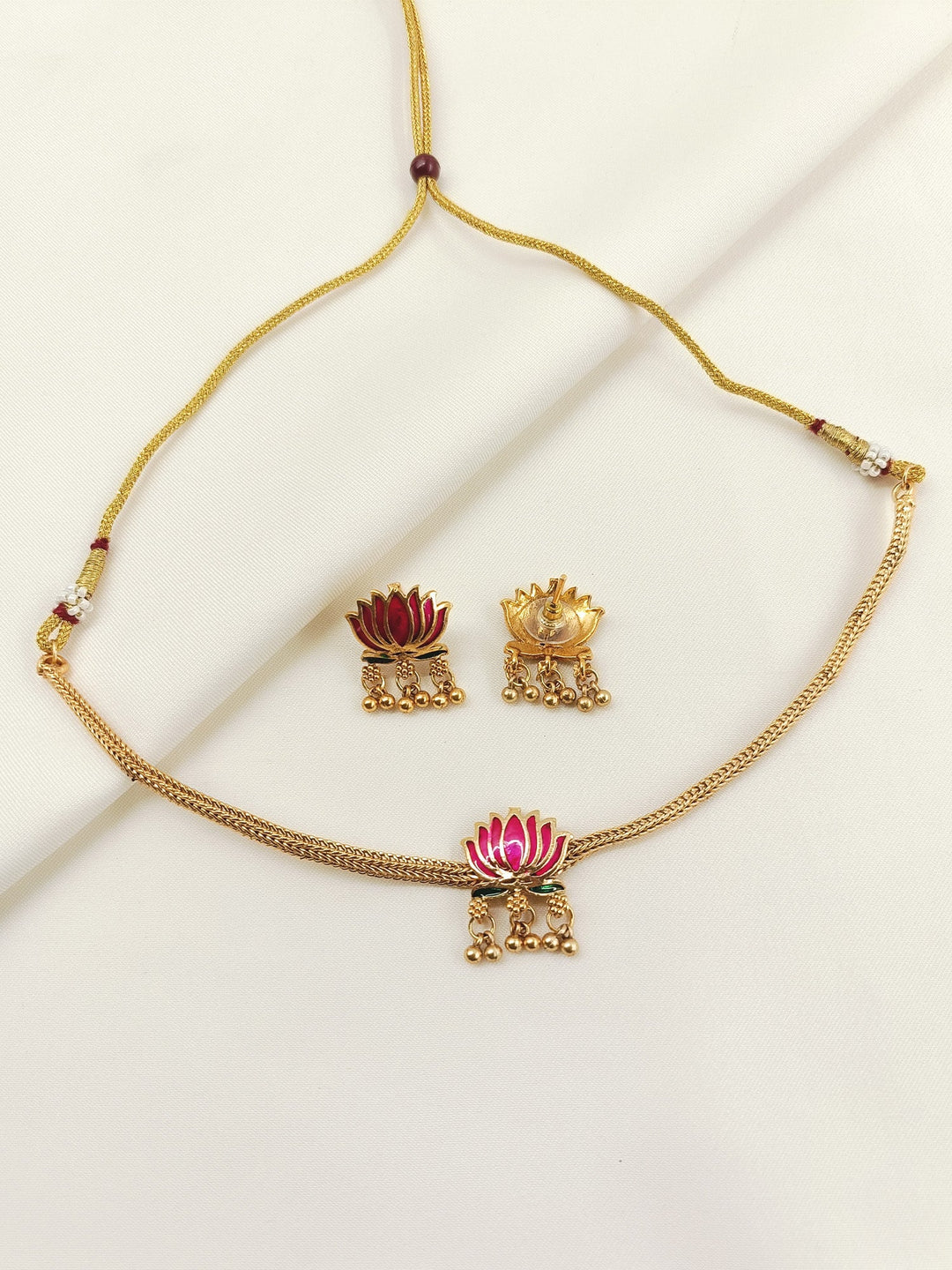 Miyanshi Majenta Antique Choker Set