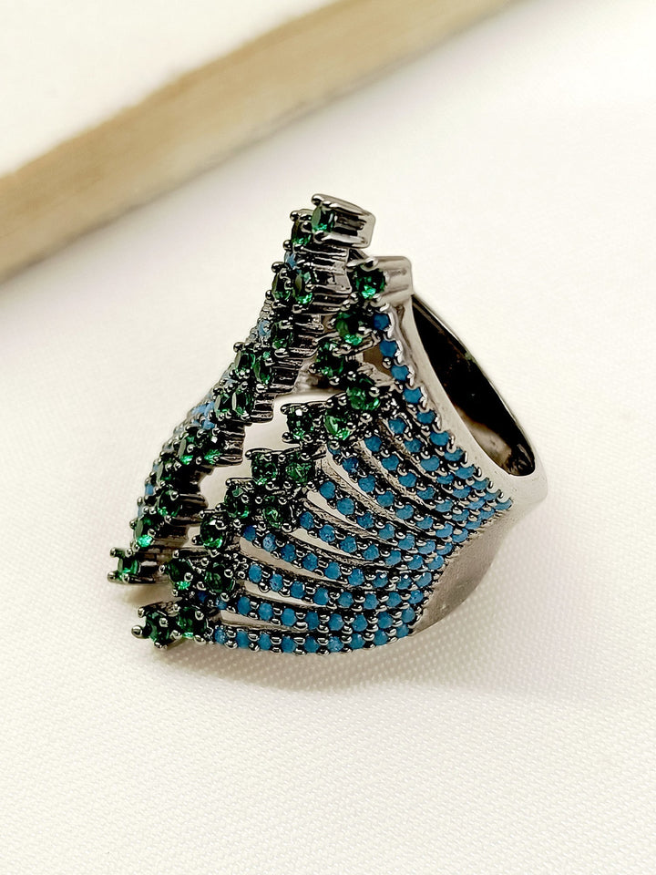 Kamla Green Victorian Finger Ring