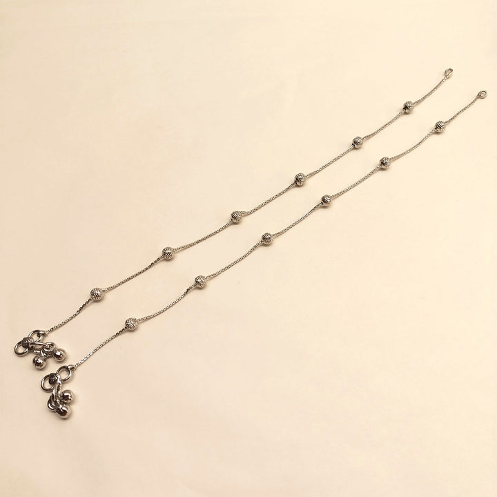 Ushma Silver Plated Delicate Payal/Anklet