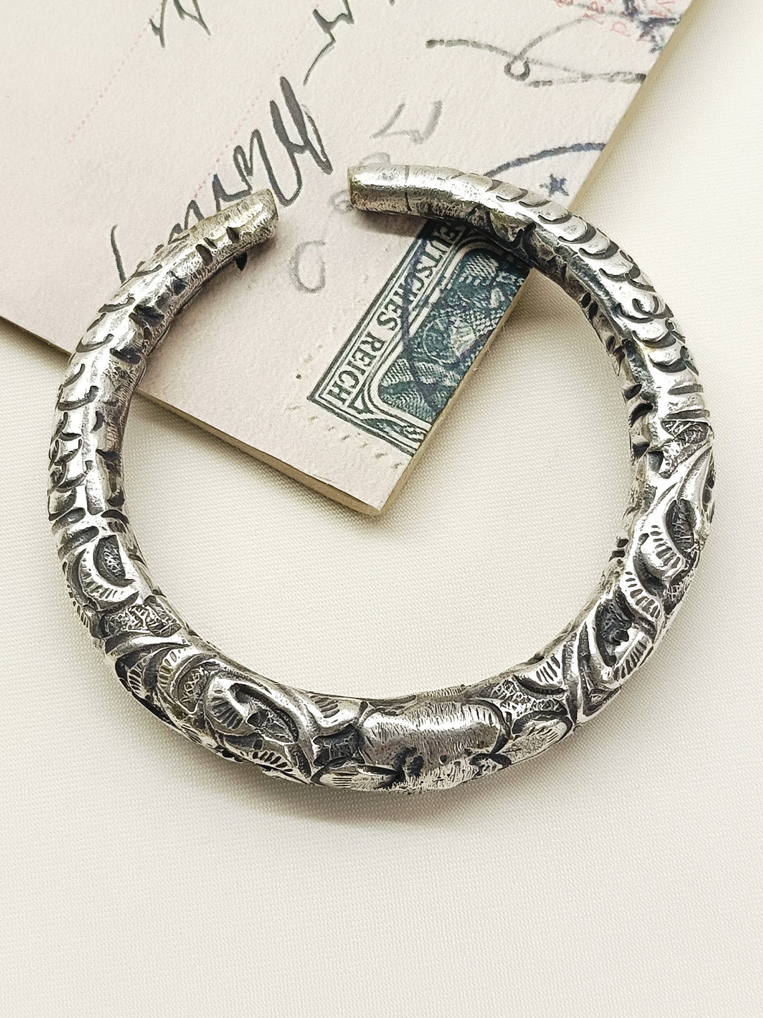 Yeliz Plain Oxidized Bracelet