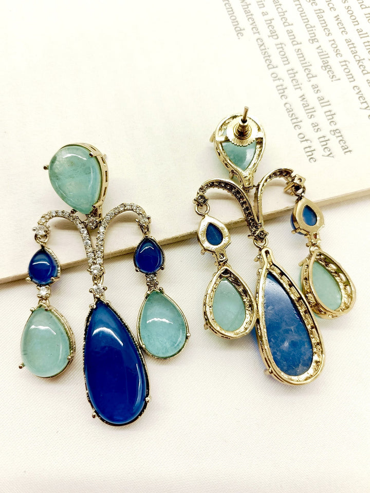 Mayan Blue Victorian Earrings