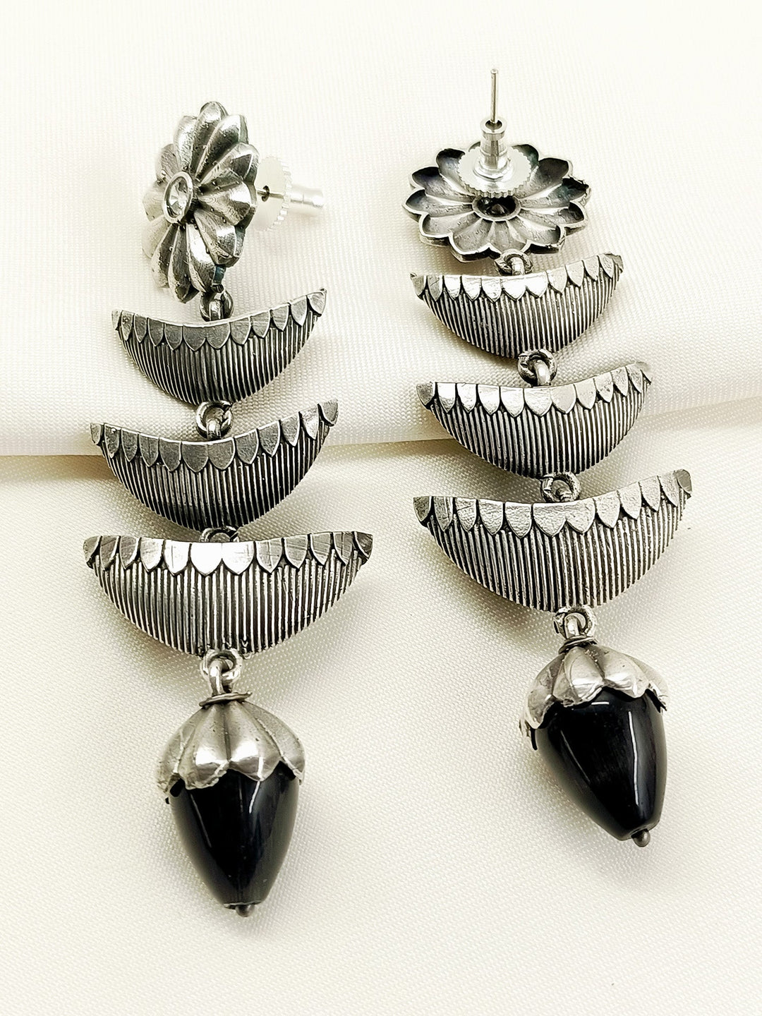 Raghavi Black Oxidized Earrings