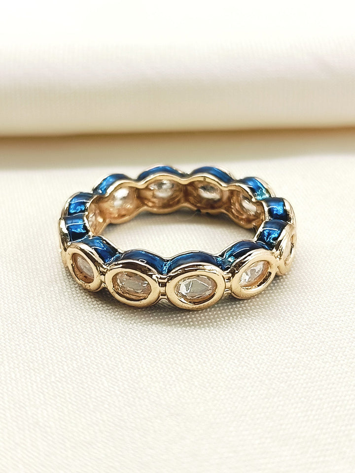 Diyanshi White Kundan Finger Ring