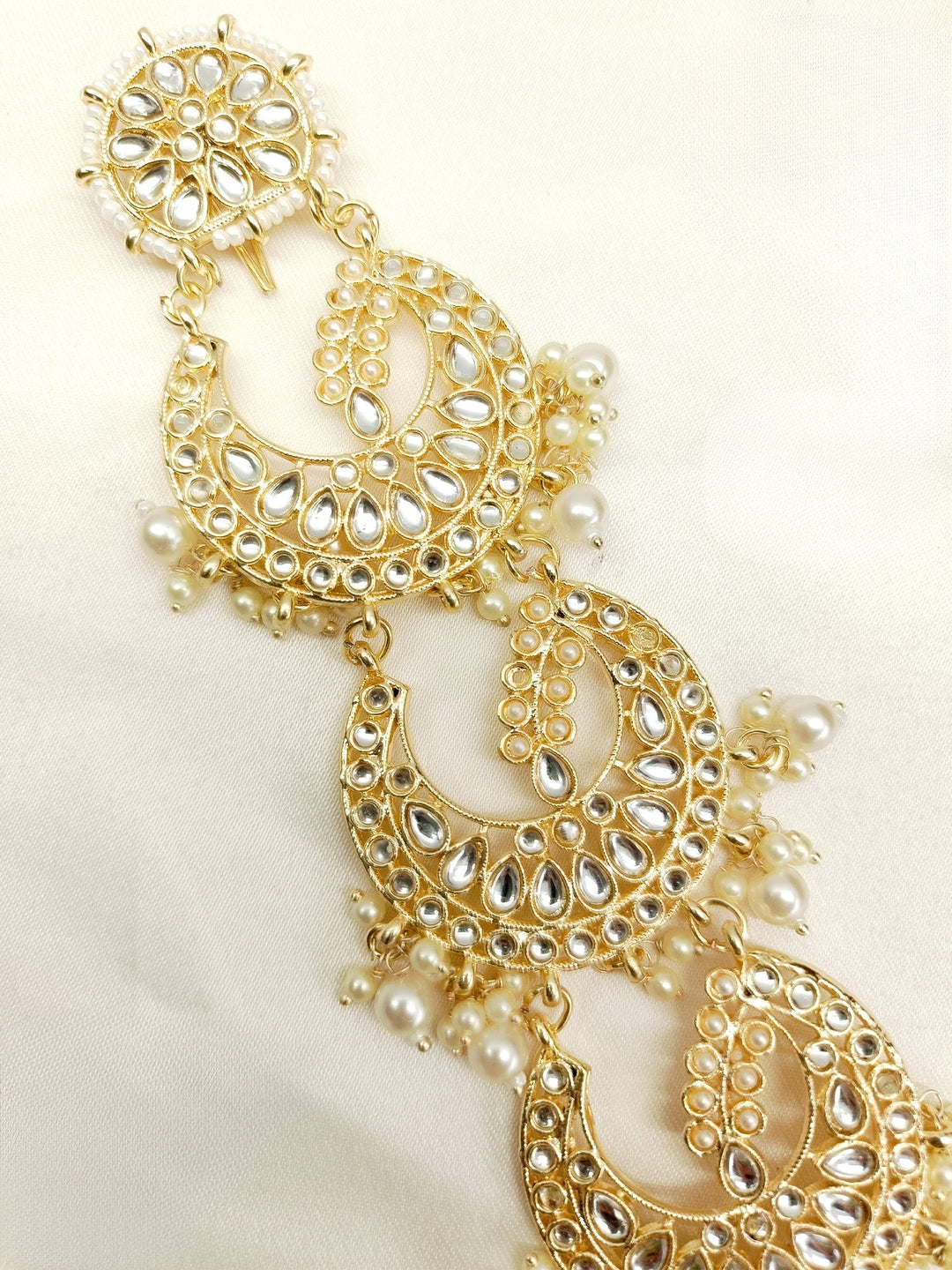 Reya Ceam Braid Accessories In Kundan