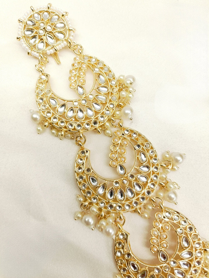 Reya Ceam Braid Accessories In Kundan