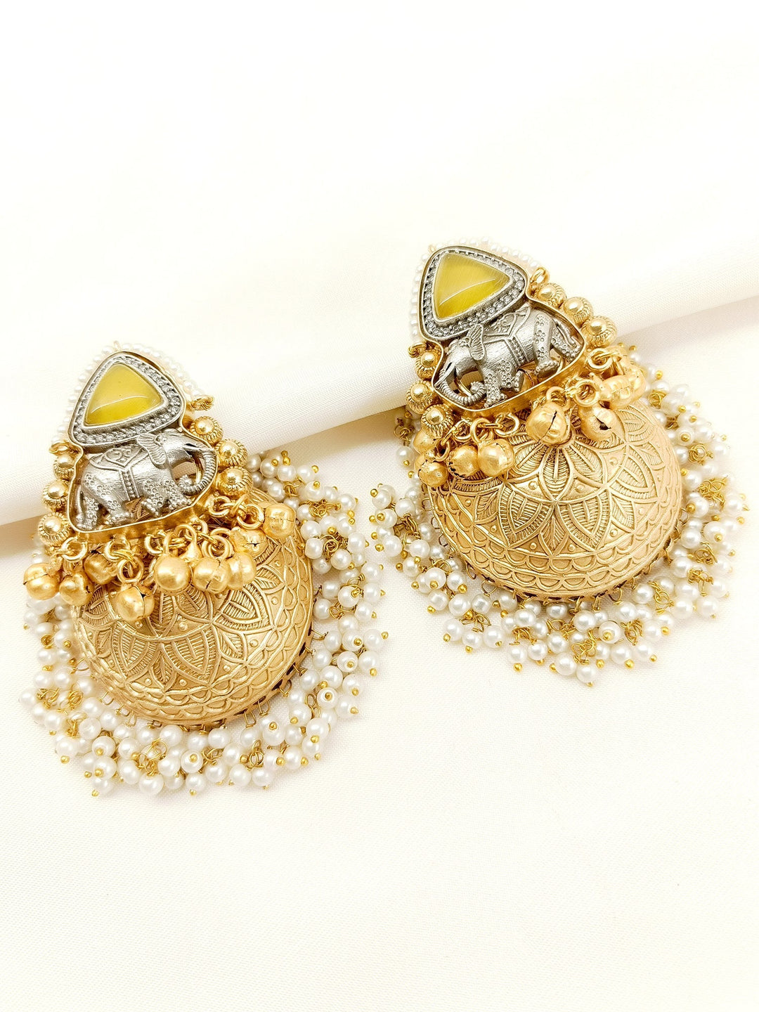 Shobha Yellow Boutique Jhumki