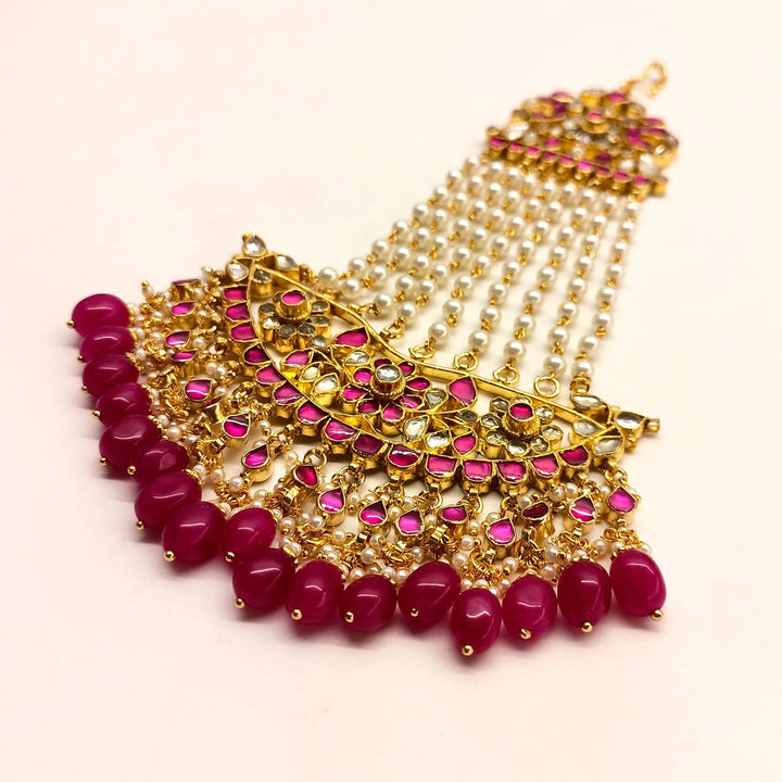 Yukta Ruby Hanging Kundan Passa