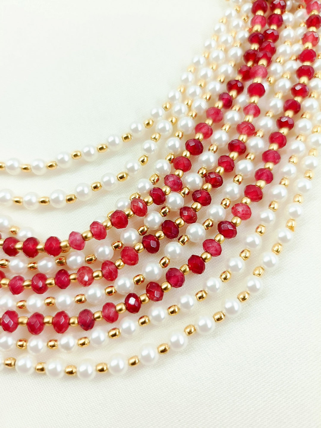 Nishant Ruby Groom Beads Neckpiece