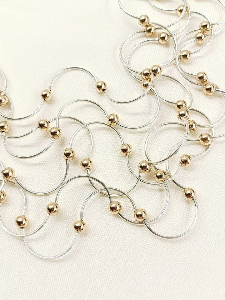 Maisie Golden N Silver Western Neckpiece