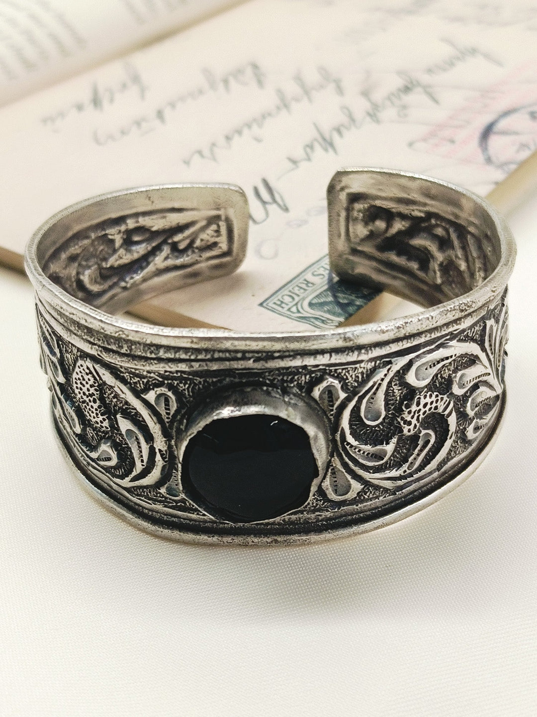 Bowie Black Oxidized Bracelet