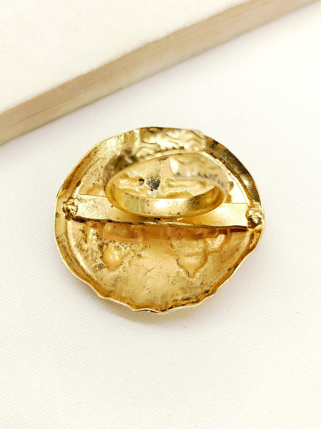 Swarna Golden Tribal Finger Ring