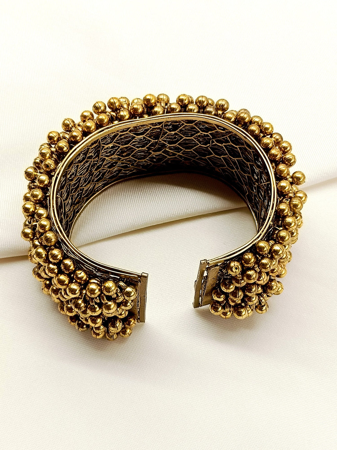 Rajul Golden Oxidized Bracelet