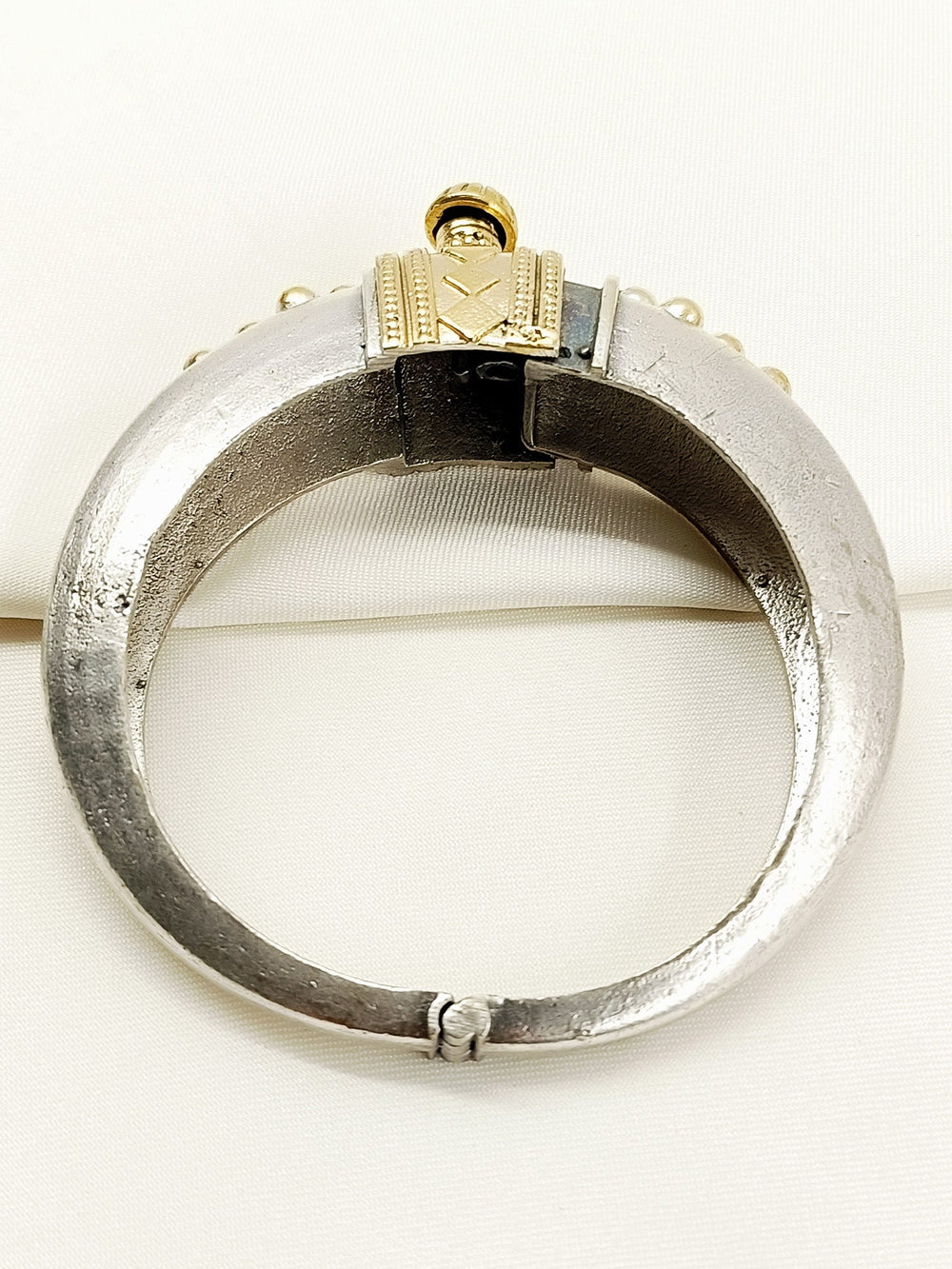 Jasmin Two Tone Oxidized Kada - Brass NZ
