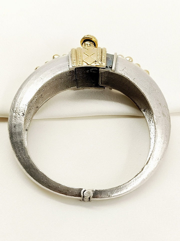 Jasmin Two Tone Oxidized Kada - Brass NZ