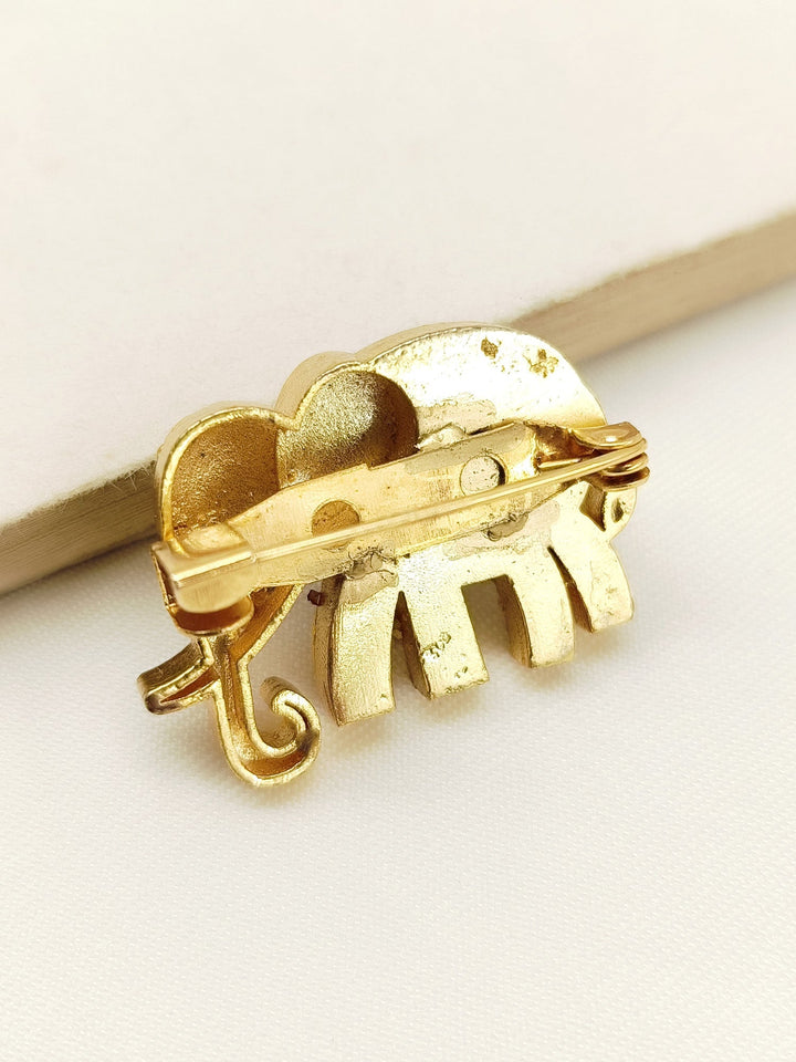 Maisa Ruby Elephant Brooche