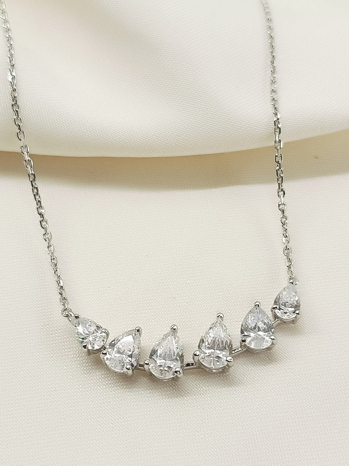 Taruna 92.5 Silver Swarovski Stone Pendal