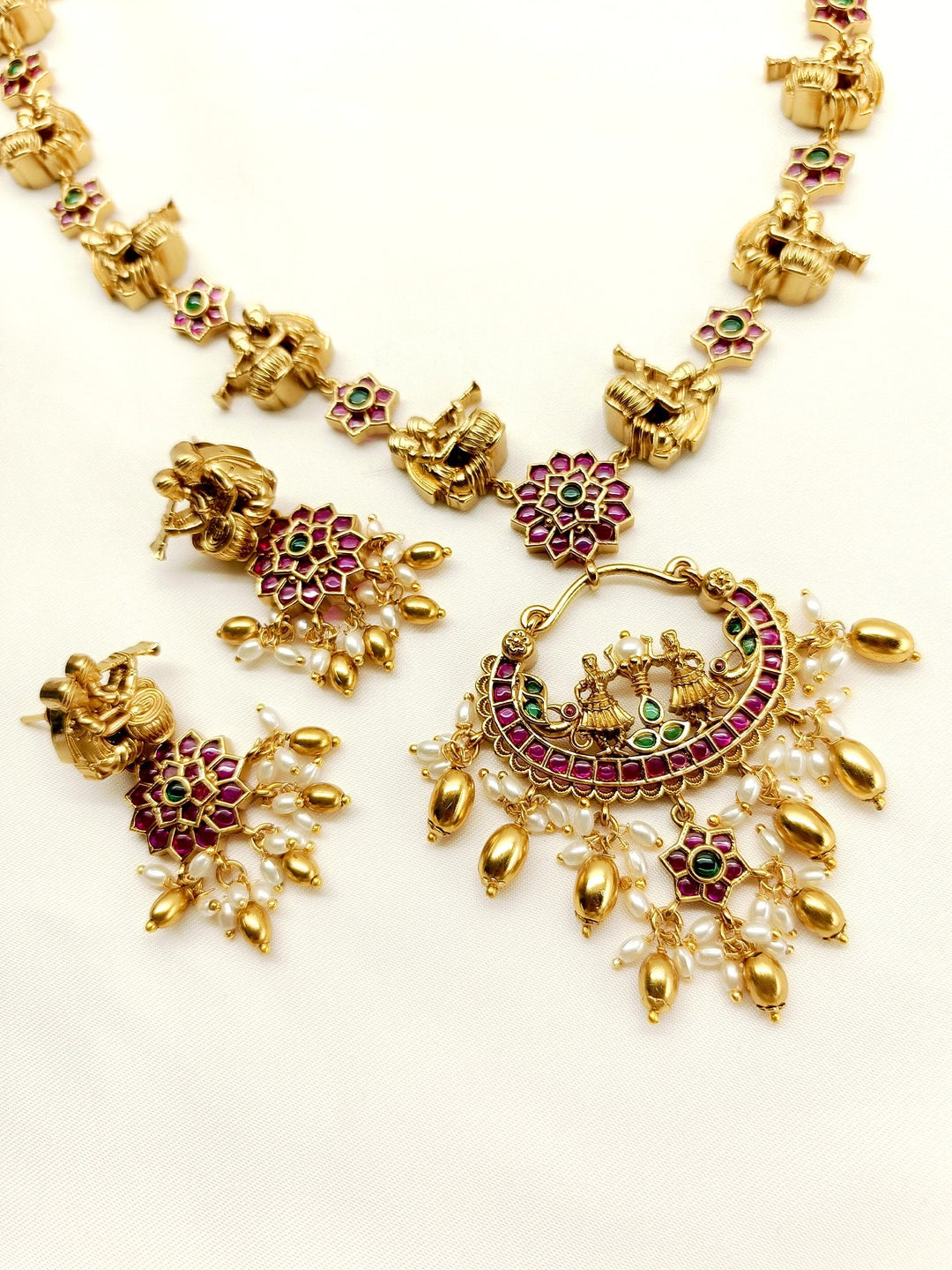 Preksha Semi Bridal Set In Antique.