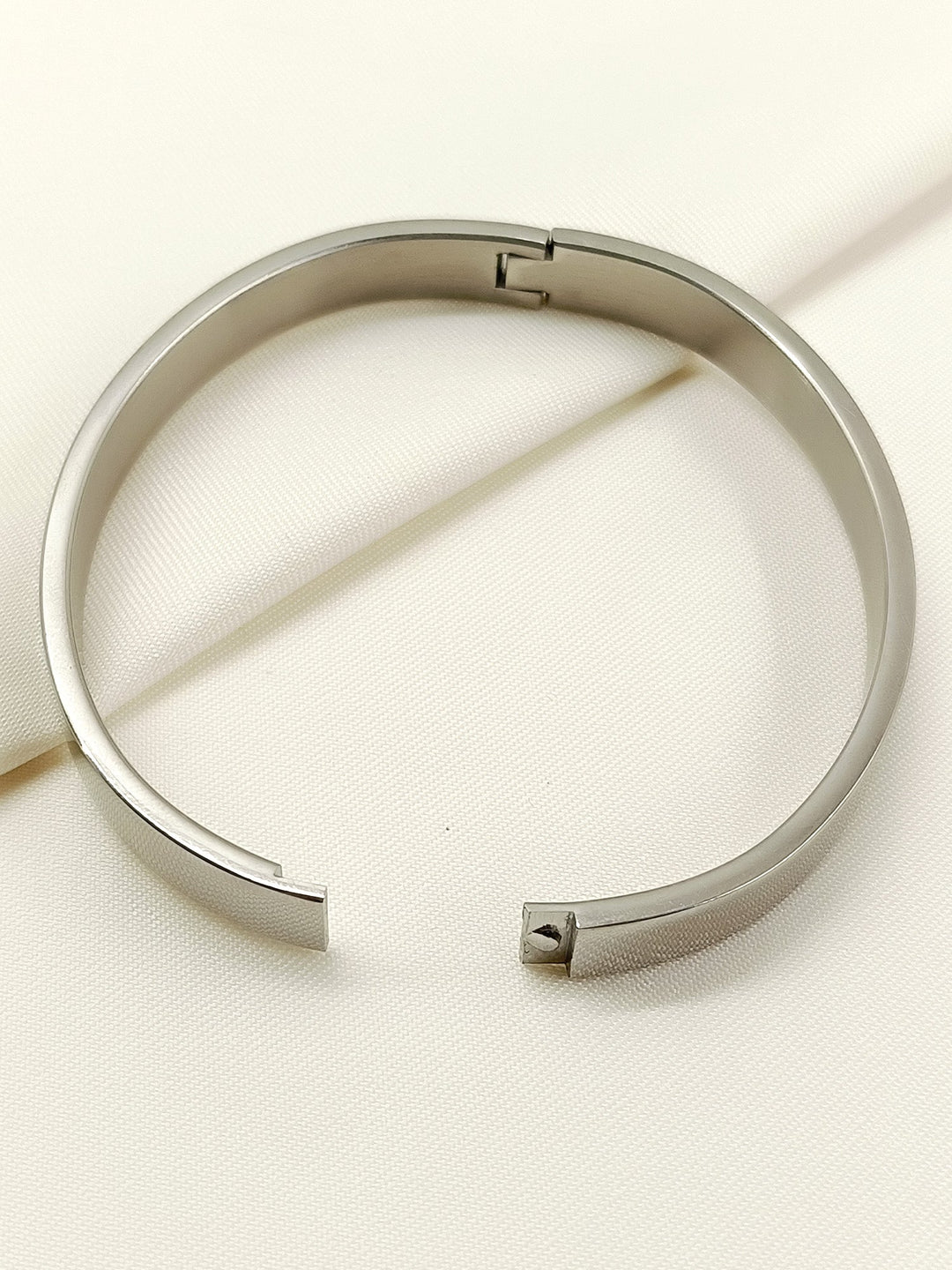 Evlavy Silver Minimal Stone Men&