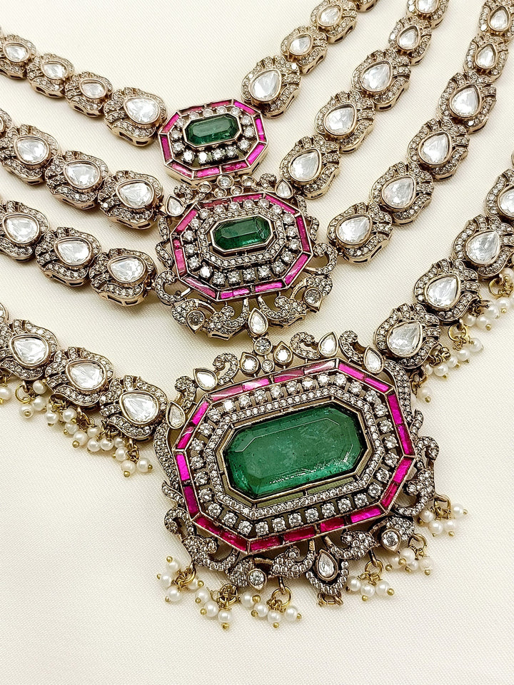 Brakha R&G Kundan Necklace Set