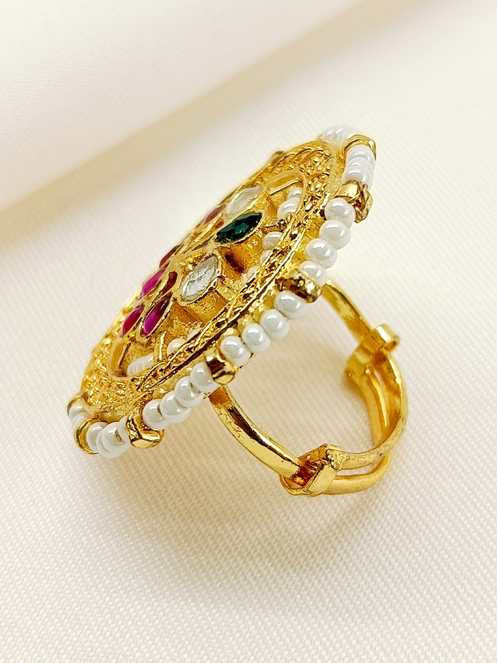 Ahana M & G Kundan Finger Ring