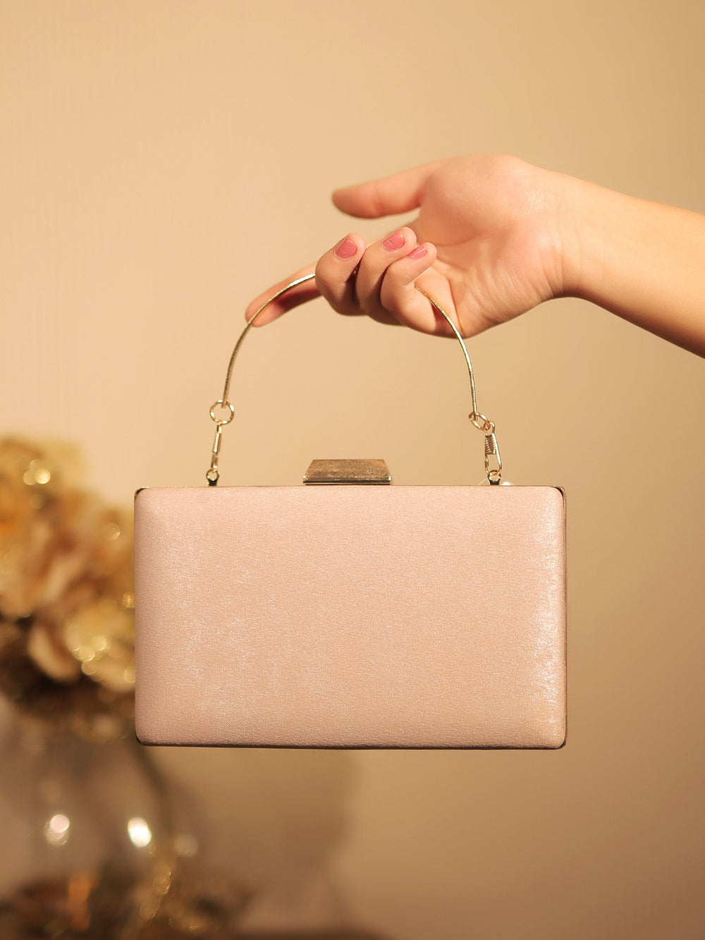 Chaksu Rose Gold Evening Clutch