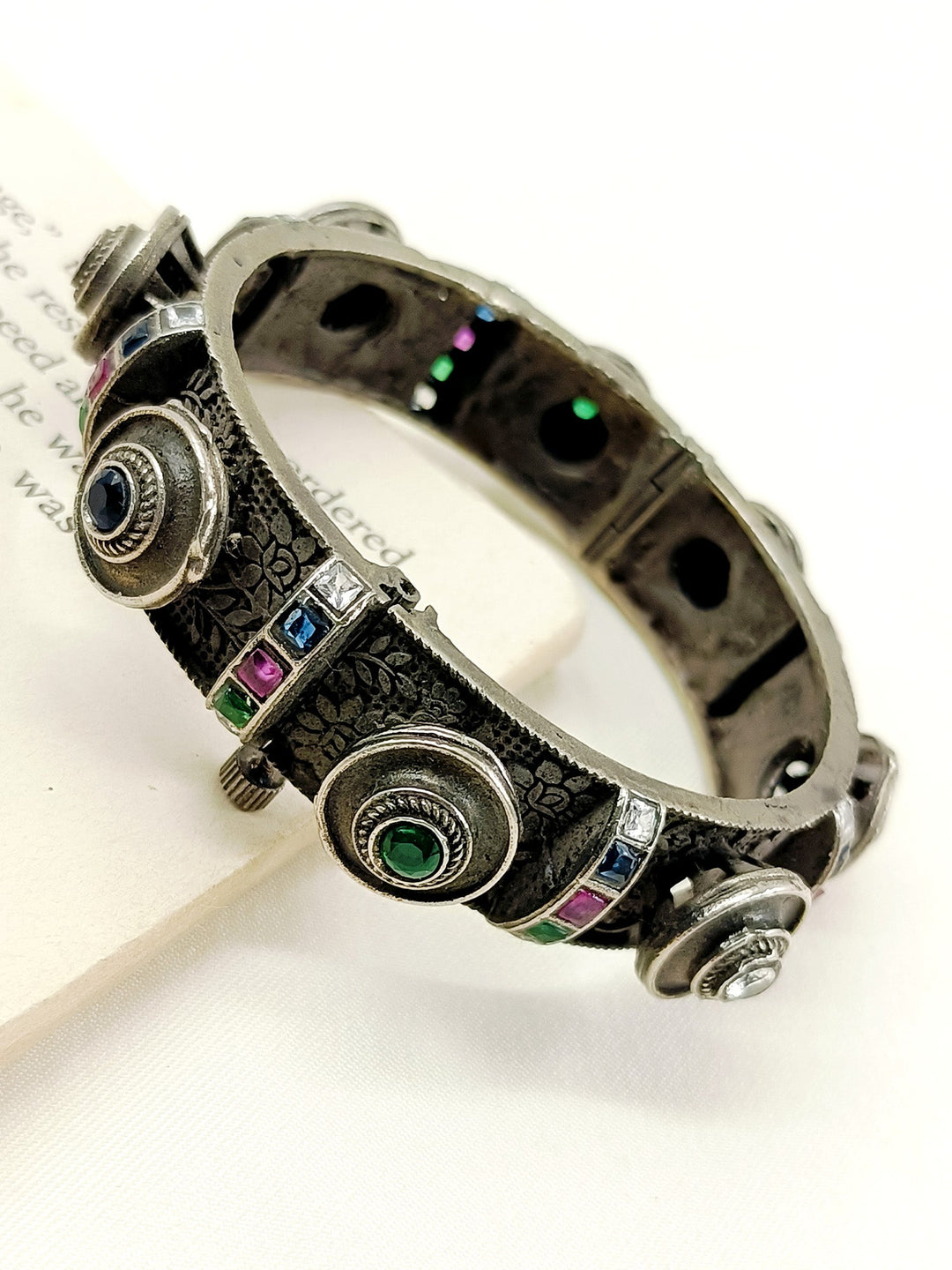 Ilaa Multi Colour Oxidized Kada