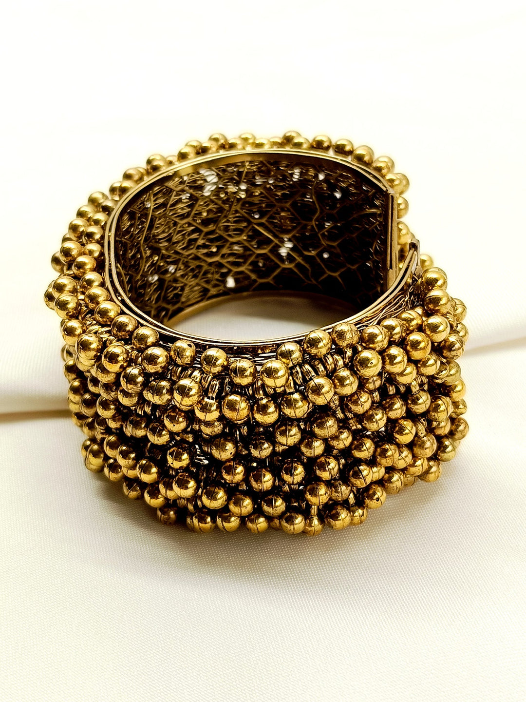 Rajul Golden Oxidized Bracelet