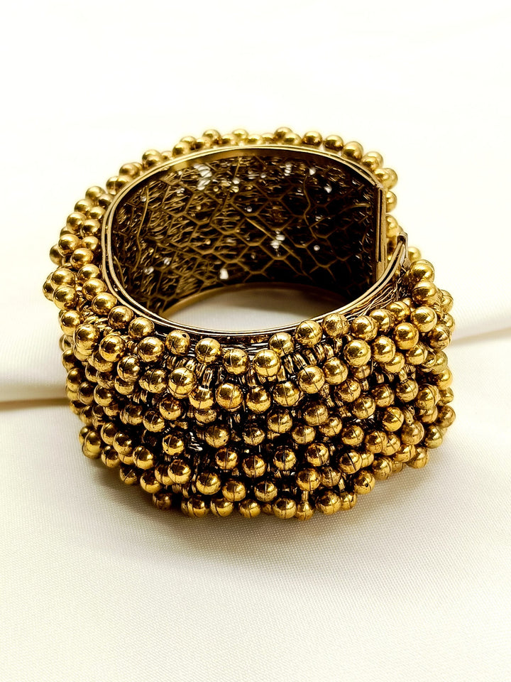 Rajul Golden Oxidized Bracelet