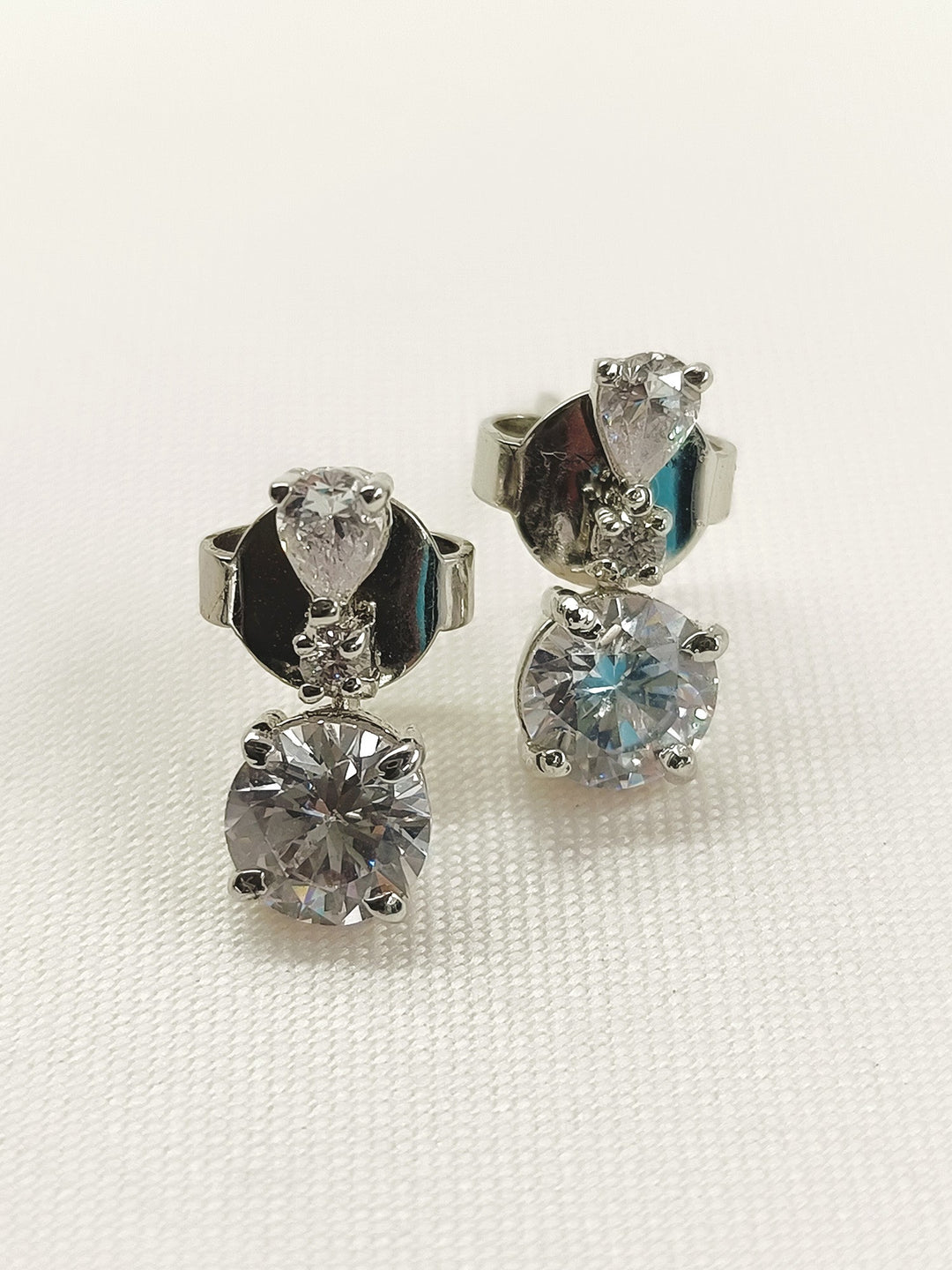 Mahua 92.5 Silver Swarovski Stone Tops
