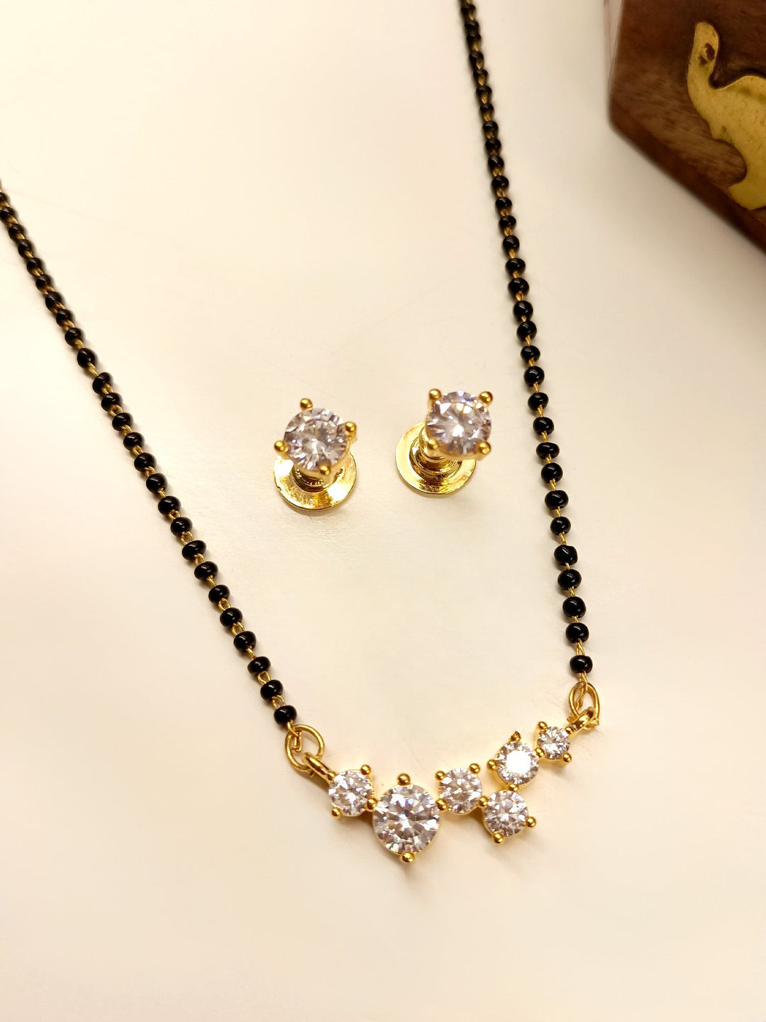 Chandni White American Diamond Mangalsutra