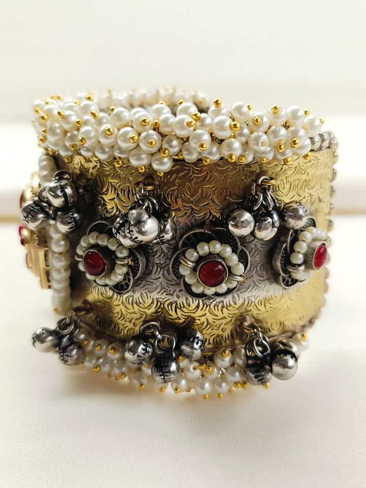 Utkarsha Red Oxidized Bracelet