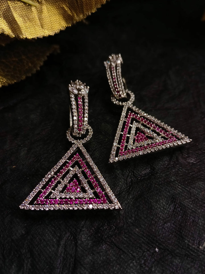 Nancy Pink Western Earrings