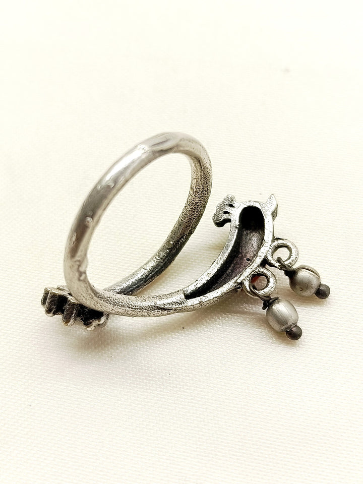 Anu Multi Colour Oxidized Finger Ring