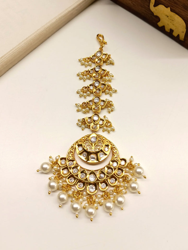 Maniraj Semi Bridal Set In Kundan