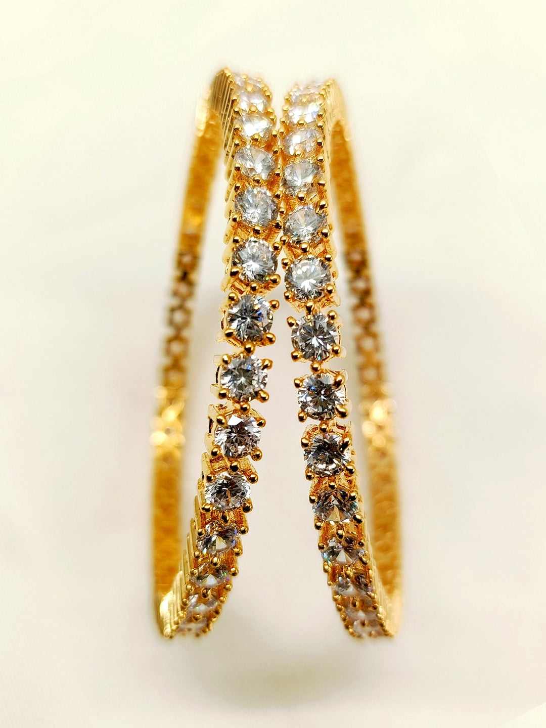 Arziya White American Diamond Bangles