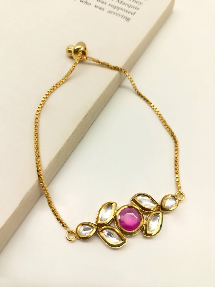 Aubrey Delicate Ruby Kundan Bracelet