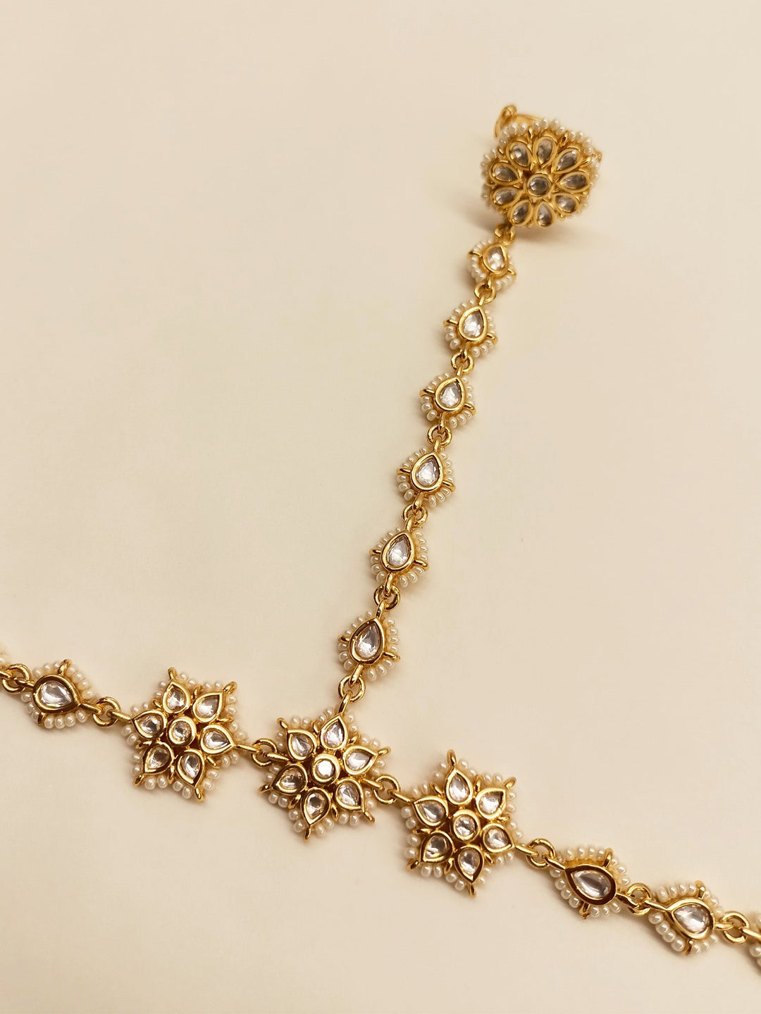 Aayesha Floral Kundan Hathphool