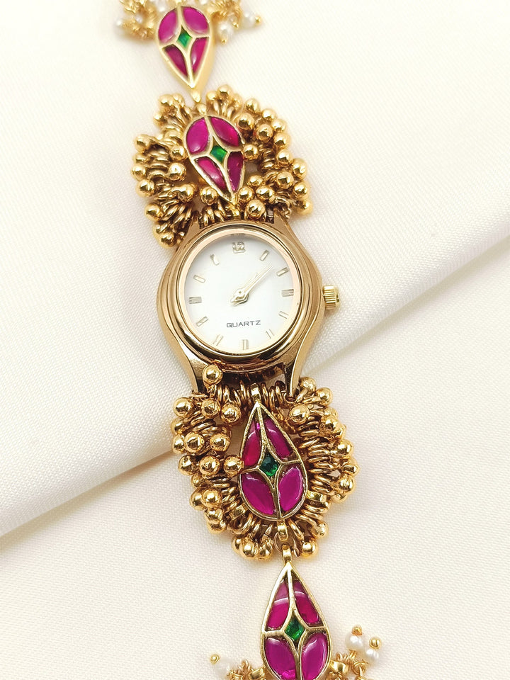 Sargam's Paachi Kundan Watch