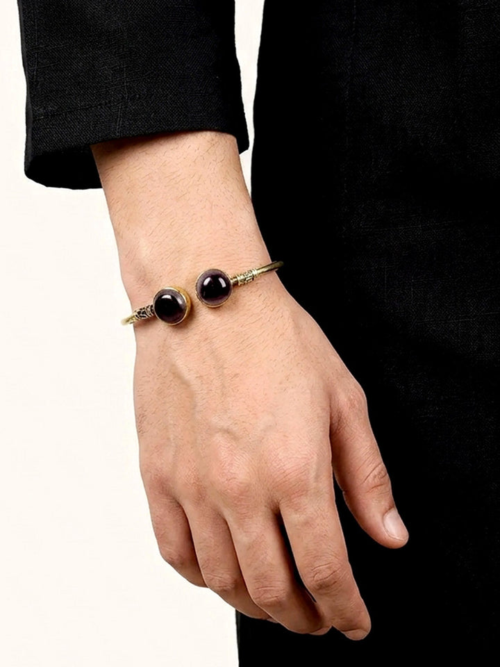 Samaksh Purple Dual Stone Men&