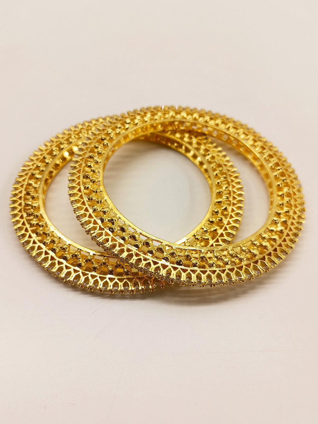 Medhul White American Diamond Bangles