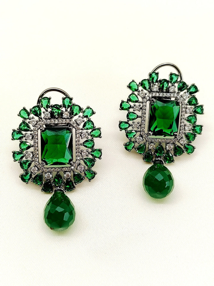 Sashwin Green Victorian Earrings